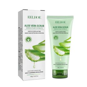 EELHOE Aloe Vera Scrub For Deep Cleansing, Exfoliating And Smoothing Acne Marks Skin Scrub