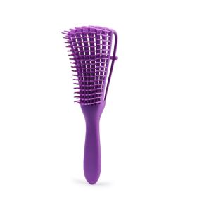 Detangling Hairbrush Massage Wet Hair Comb Detangler Hairbrush Wavy/Curly Wet/Dry/Oil/Thick Hair - Purple