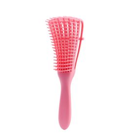 Detangling Hairbrush Massage Wet Hair Comb Detangler Hairbrush Wavy/Curly Wet/Dry/Oil/Thick Hair-Pink