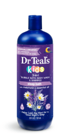 Kids 3-in-1 Sleep Bubble Bath, Shampoo & Body Wash – 20 fl oz, with Melatonin & Essential Oils - BathShampoo Body
