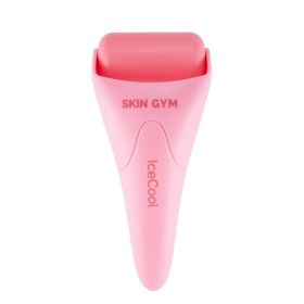 Skin Gym Pink Cool CryoGel Ice Roller for De-Puffing, Redness Reduction, and Soothing Skin