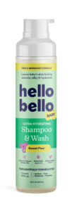 Hello Bello Ultra-Hydrating Baby Shampoo & Body Wash, Sweet Pear, 10oz Bottle
