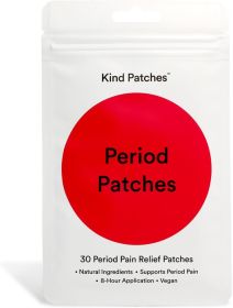 Warm Baby, Menstrual Warm Baby - Menstrual Relief Patch containing Menthol, Camphor and Chamomile - Lavender Essential Oil - 30 pieces