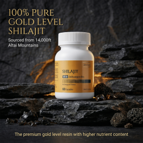 Shilajit Extract 550mg with Ashwagandha – Energy, Stamina & Vitality Support 60 Capsules(unisex)