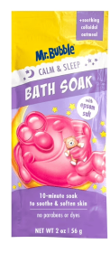 Mr. Bubble Calm & Sleep Bath Soak with Epsom Salt and Colloidal Oatmeal, 2 oz