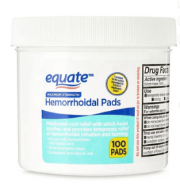 Equate Medicated Cool Relief Hemorrhoidal Pads, 100 Count - Equate Medicated Cool Relief