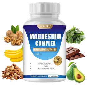 MAGNESIUM COMPLEX 90 Capsules, Dietary Supplement - 1 PCS