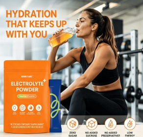 Zero Sugar Orange Electrolyte Powder 15 Single Serve Sticks - (Replenish electrolytes)