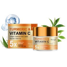 Hoygi Vitamin C Firming Cream - Reduces facial fine lines, mild hydration and moisturizing, skin firming cream - 1box