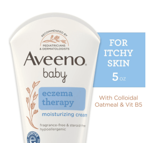 Aveeno Baby Eczema Therapy Moisturizing Cream Body Lotion with Oatmeal, 5 oz