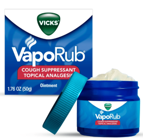 Vicks Vapo Rub Topical Chest Rub and Analgesic Ointment, Cough Medicine for Cough Relief