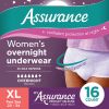 Women's Overnight Incontinence & Postpartum Underwear, XL , (16 Count) - 4 Pack