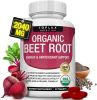 Organic Beet Root Powder 90 Tablets - 2040mg Natural Nitric Oxide to Support, Energy, Black Pepper Better Absorption, unisex