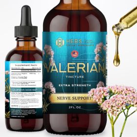 Valerian Root Tincture Liquid Extract – 2 fl oz