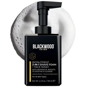 BioNutrient 2-in-1 Shave Foam + Face Wash - 4 fl oz