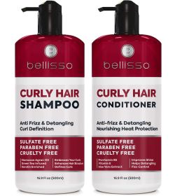 Curly Shampoo and Conditioner Set - Bellisso