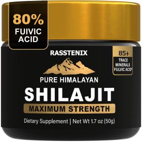 Pure Himalayan Organic Shilajit Resin for Energy, Mental Clarity and Immunity 85  Natural Trace Minerals & Fulvic Acid - Rasstenix