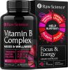 Vitamin B Complex Capsules B1 B2 B3 B5 B6 B7 B9 B12 Biotin Folic Acid Vitamin C for Energy & Immune Support