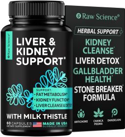 Liver Cleanse Detox Repair Milk Thistle Dandelion Root Choline Artichoke Extract 60 Capsules - Yishiqi