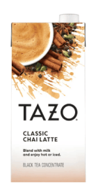 TAZO Tea Black Tea Concentrate Classic Chai Latte
