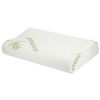 Bamboo Memory Foam Sleep Pillow Contoured Cervical Orthopedic Pillow Neck Support Breath Pillow - Large