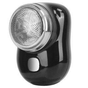 Electric Razor for Men Mini Shaver Portable Pocket Size Shaver USB Rechargeable Dry Usage for Home Travel Office - Black