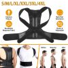Unisex Back Posture Corrector Lumbar Upper Back Clavicle Shoulder Brace Belt - 3XL