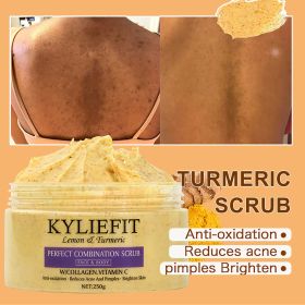 AILKE Turmeric Skin Care, Brightening, Anti Spot, Reduce Acne, With Body Scrub, Lotion, Face Cream, Soap, Toner - Scrub