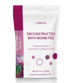 Sea Salt Fizzy Deconstructed Sleeping Beauty Bath Bomb – 14oz Bath Fizz – Infused with Lavender, Patchouli, Eucalyptus & Sandalwood Oils
