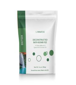 Sea Salt Fizzy Deconstructed Detox Bath Bomb – 14oz Infused with Spearmint, Lemon, Bergamot & Lavender Oils