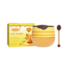 EELHOE Honey Lip Mask Moisturizing Exfoliating Lip Care Bee Lipstick - 2pcs