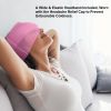 360° Massage Migraine Relief Hat Stress Relief Eye Mask Gel Hot Cold Therapy Cap  Ice Head Wrap for Headache and Puffy Eyes - pink