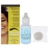 Eyebrow and Lip Waxing Kit by Arches and Halos for Women - 50 Pc 24 Wax Strips, 25 Cotton Pads, 0.47oz Azulene Oil - Women