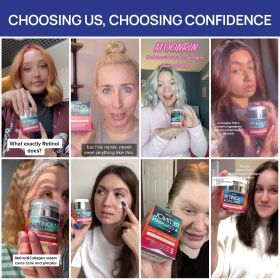 Retinol Cream for Face Collagen and Retinol Moisturizer with Hyaluronic Acid Day Night Anti Aging for Women Men - Moonrin