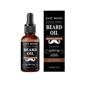 East Moon Men's Beard Care Essential Oil, Moisturizing and Hydrating - 1box