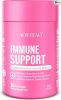 Natural Herbal Cognitive and Immune Support Supplement and Mushroom with Lion's Mane, Reishi Supplement - 60Count* 1Pack