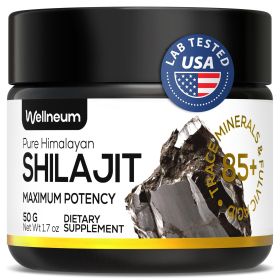 Shilajit Resin 50g Pure Himalayan for Energy Immunity and Detox-unisex with Trace Minerals and Fulvic Acid