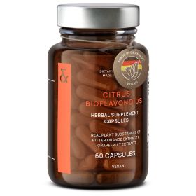 Citrus Bioflavonoids Supplements Antioxidant & Immune Support 60 Capsules Made in Germany - Clav