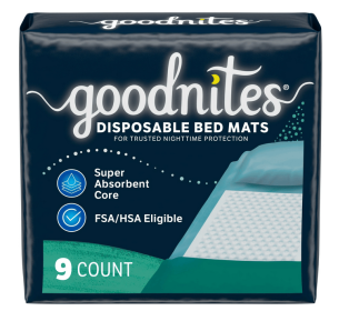Goodnites Disposable Bed Pads for Bedwetting