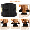 Back Support Brace Breathable Mesh Lumbar Support Belt Adjustable Lower Back Brace with Stays and Springs for Pain Relief for Men Women - M