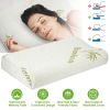 Bamboo Memory Foam Sleep Pillow Contoured Cervical Orthopedic Pillow Neck Support Breath Pillow - Standard