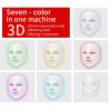 LED 7  Color Light Therapy Facial Mask - WHITE