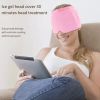360° Massage Migraine Relief Hat Stress Relief Eye Mask Gel Hot Cold Therapy Cap  Ice Head Wrap for Headache and Puffy Eyes - pink
