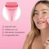 Skin Gym Pink Cool CryoGel Ice Roller for De-Puffing, Redness Reduction, and Soothing Skin