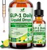 GLP-1 Supplement Liquid Drops w. Berberine Ceylon Cinnamon Green Tea Fiber, for Women & Men - 1 PCS