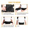 Unisex Back Posture Corrector Lumbar Upper Back Clavicle Shoulder Brace Belt - M