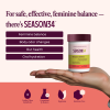 SEASON34 3-in-1 Menopause Probiotic for Women 40+ | Vaginal Care + Skin, Gut & Bloat Support | Prebiotic Fiber & Postbiotics