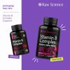 Vitamin B Complex Capsules B1 B2 B3 B5 B6 B7 B9 B12 Biotin Folic Acid Vitamin C for Energy & Immune Support