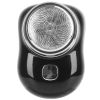 Electric Razor for Men Mini Shaver Portable Pocket Size Shaver USB Rechargeable Dry Usage for Home Travel Office - Black