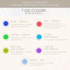 LED 7  Color Light Therapy Facial Mask - WHITE